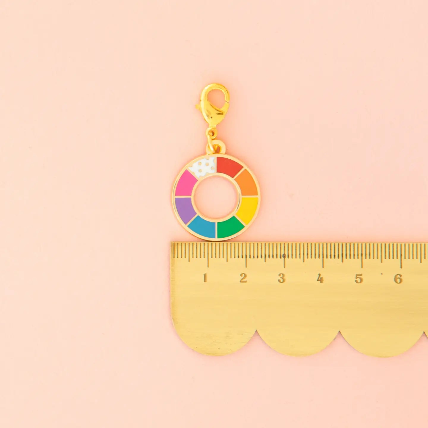 Color Wheel Zipper/Bag Charm by Sarah Hearts