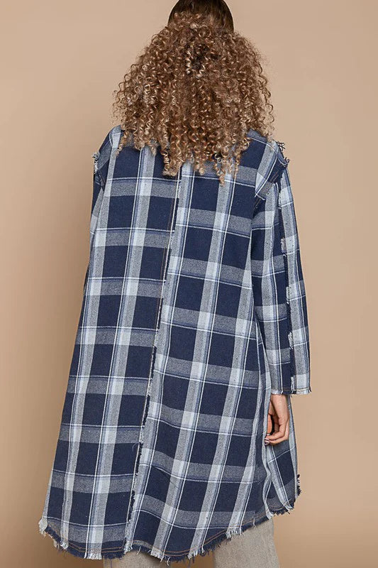 POL Denim Trench Coat