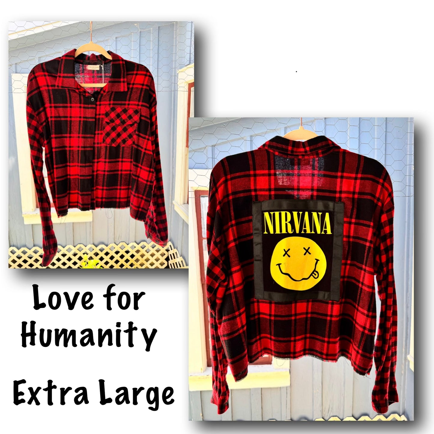 Nirvana Cropped Flannel (X-Large)