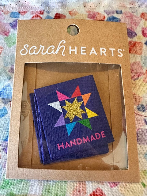 Sarah Hearts - Handmade Quilt Star Woven Label