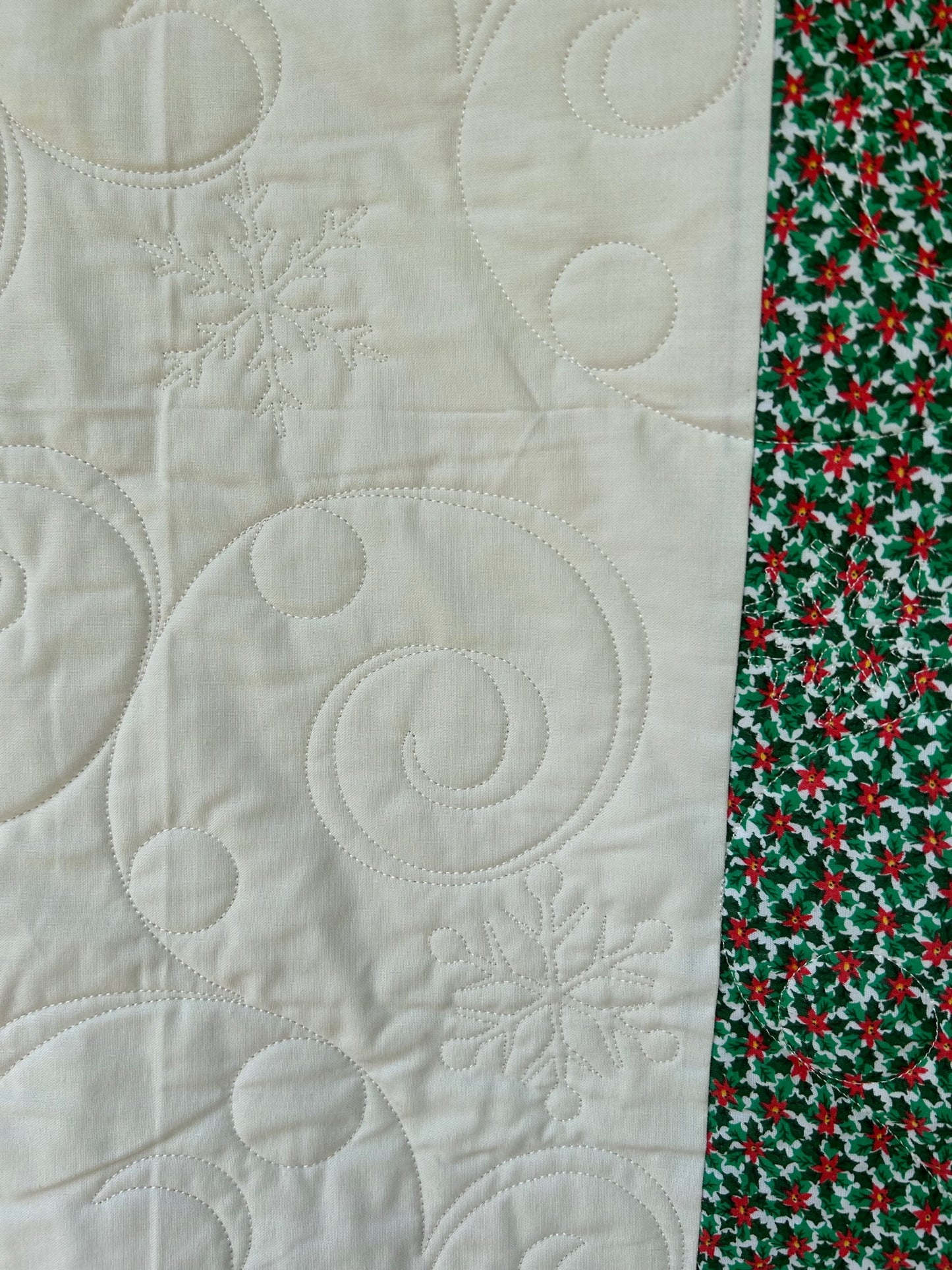 Patchwork Christmas Baby Quilt