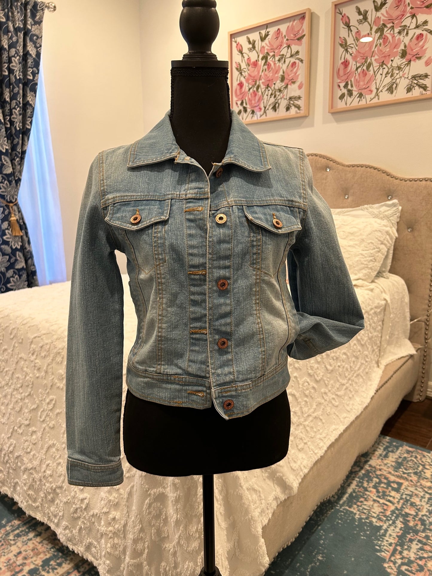 Redesigned Denim Jacket - Serape Texas