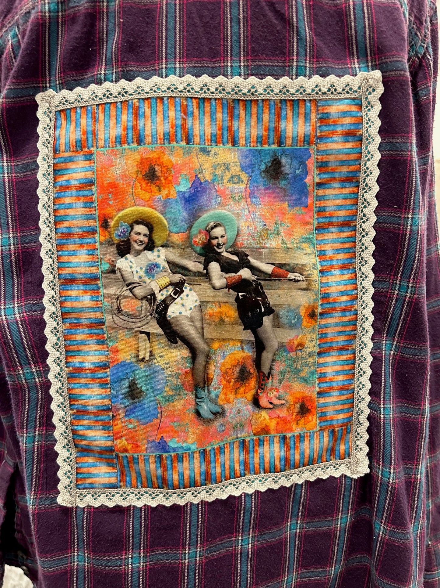Redesigned Flannels - Vintage Rodeo Cowgirls