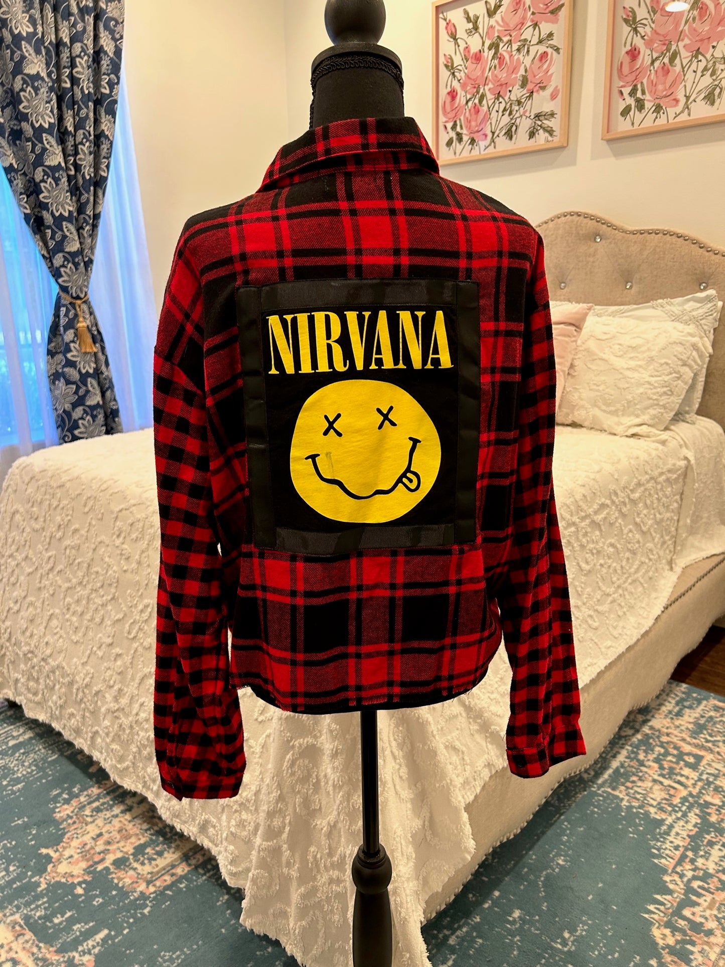 Redesigned Flannels - Nirvana cropped flannel