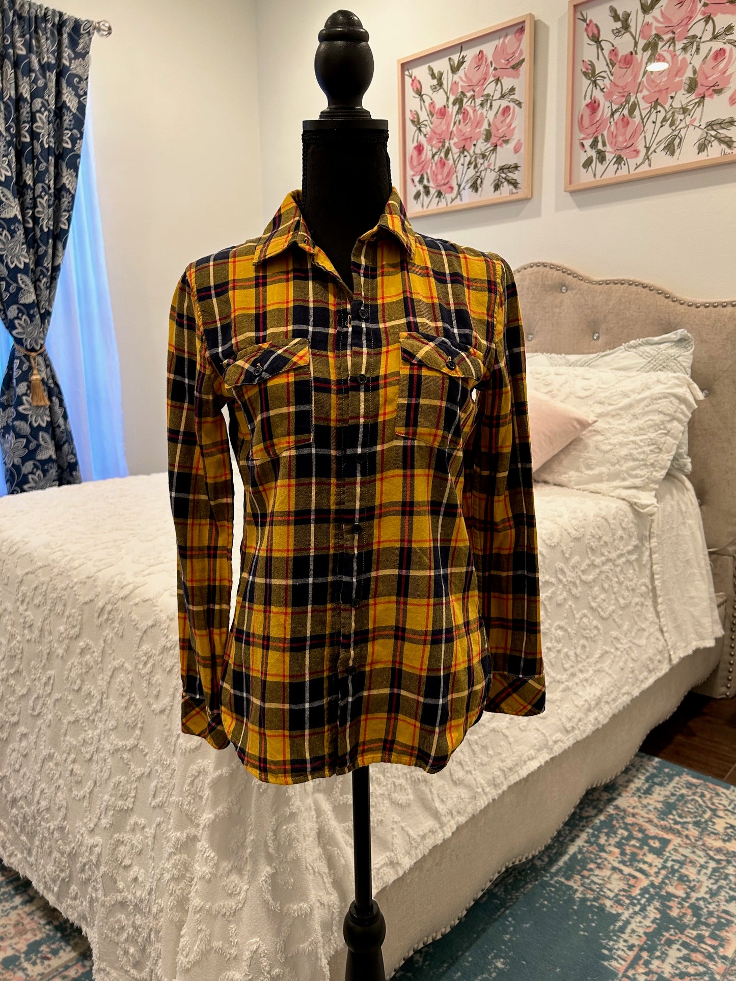 Redesigned Flannels - Yellow Cowgirl Style Boot
