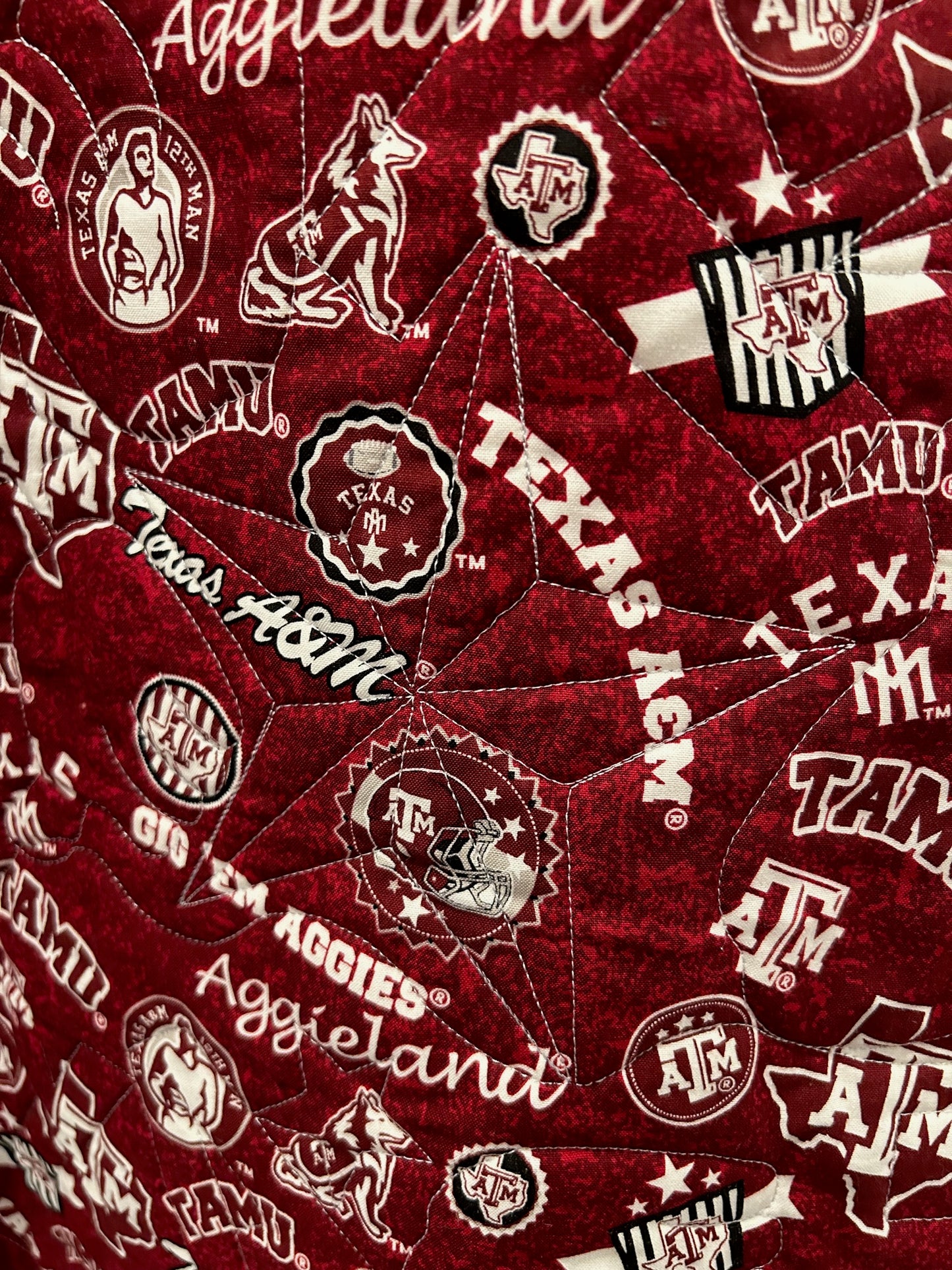 Quilted Hooded Poncho - Texas A&M Game Day Poncho