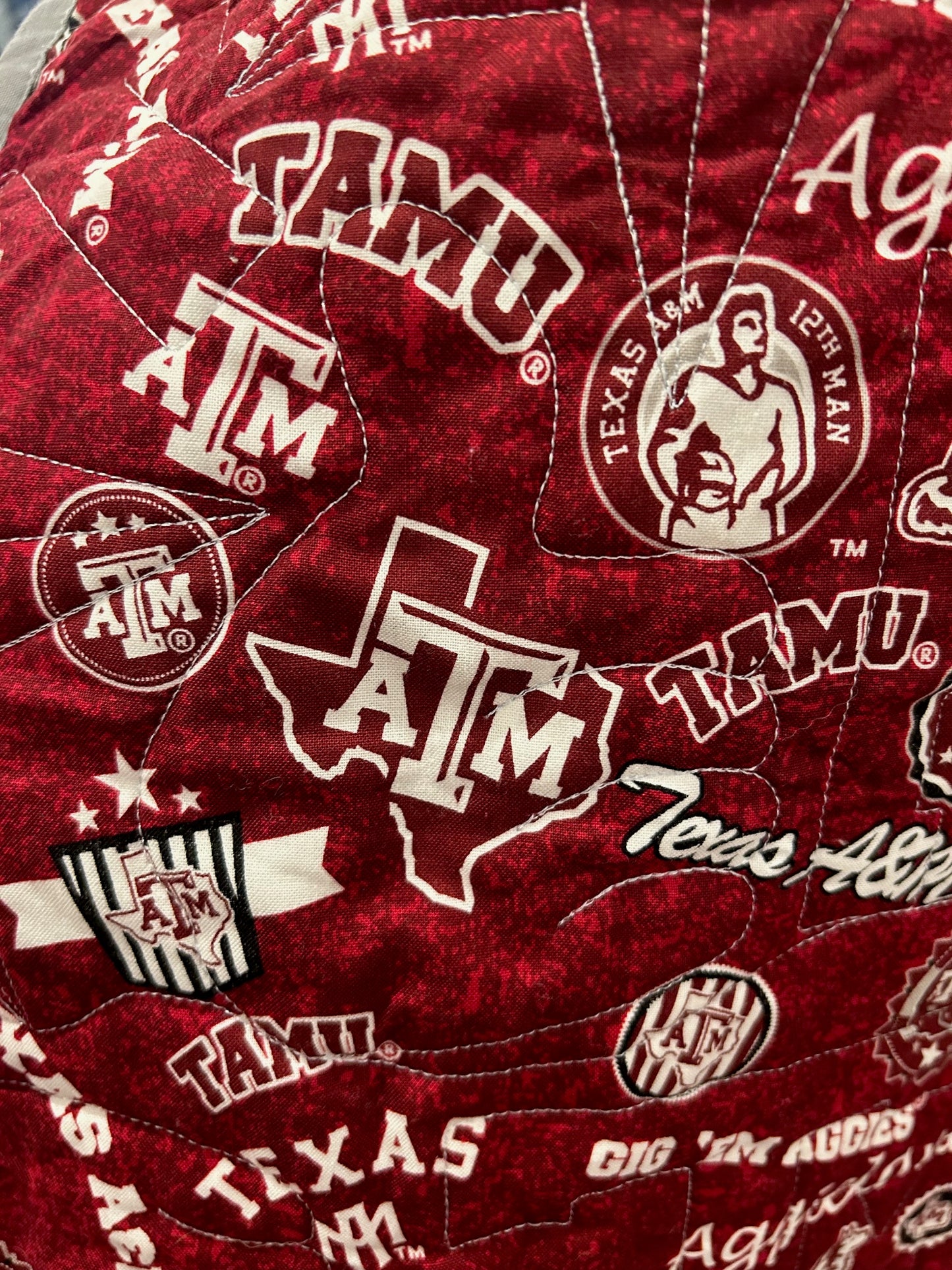 Quilted Hooded Poncho - Texas A&M Game Day Poncho