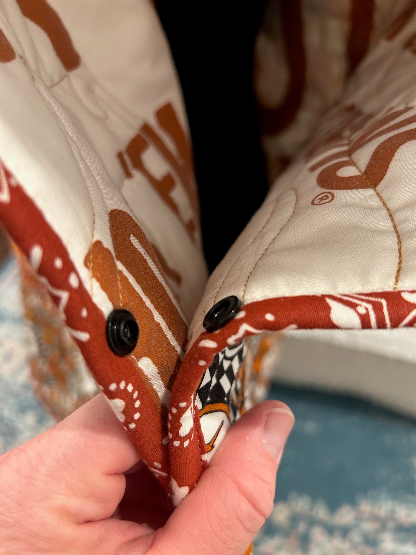 Quilted Hooded Poncho - University of Texas Game Day Poncho