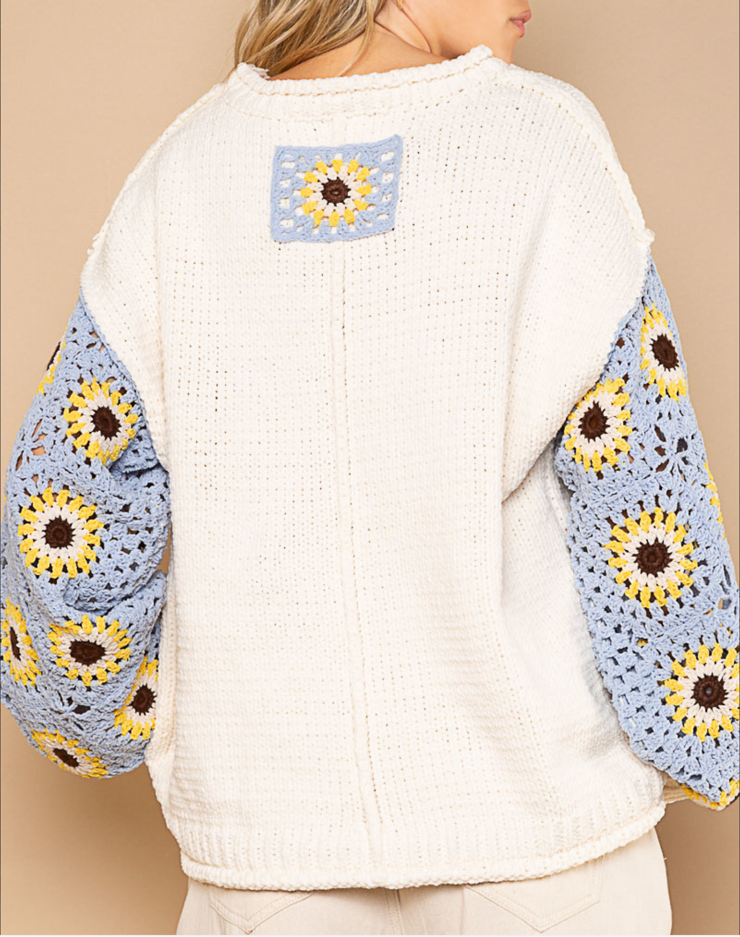 POL Crochet Pullover Sweater