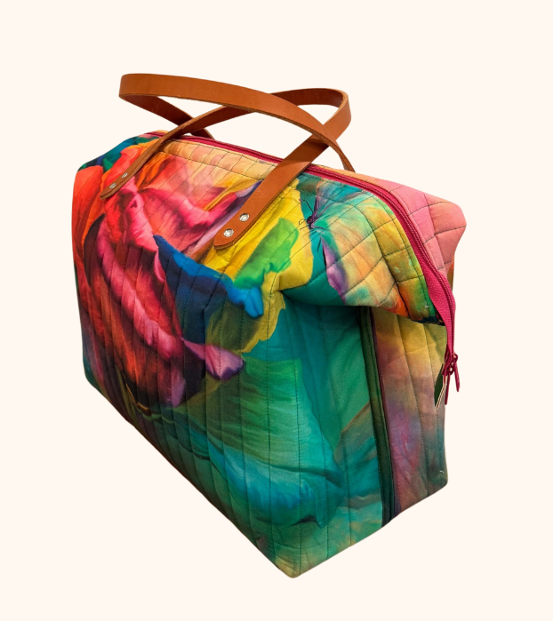 Uptown Tote - Rainbow Rose