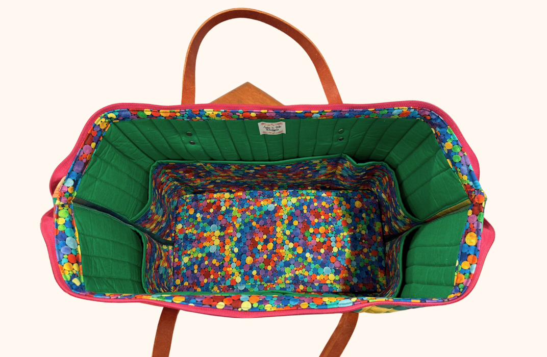 Uptown Tote - Rainbow Rose