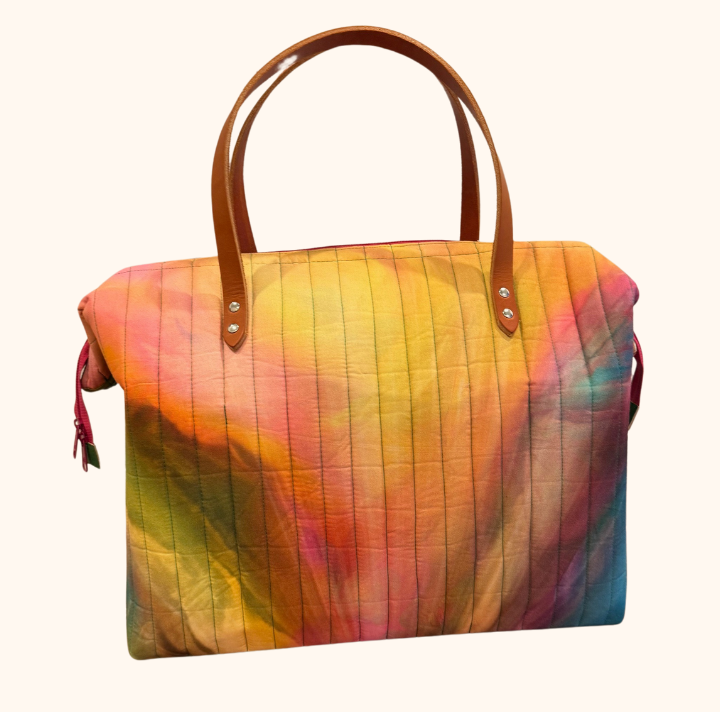 Uptown Tote - Rainbow Rose