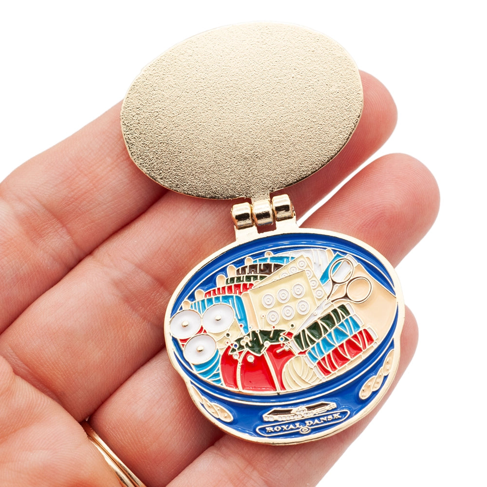 Grandma's "Tin" Sewing Kit Needle Minder