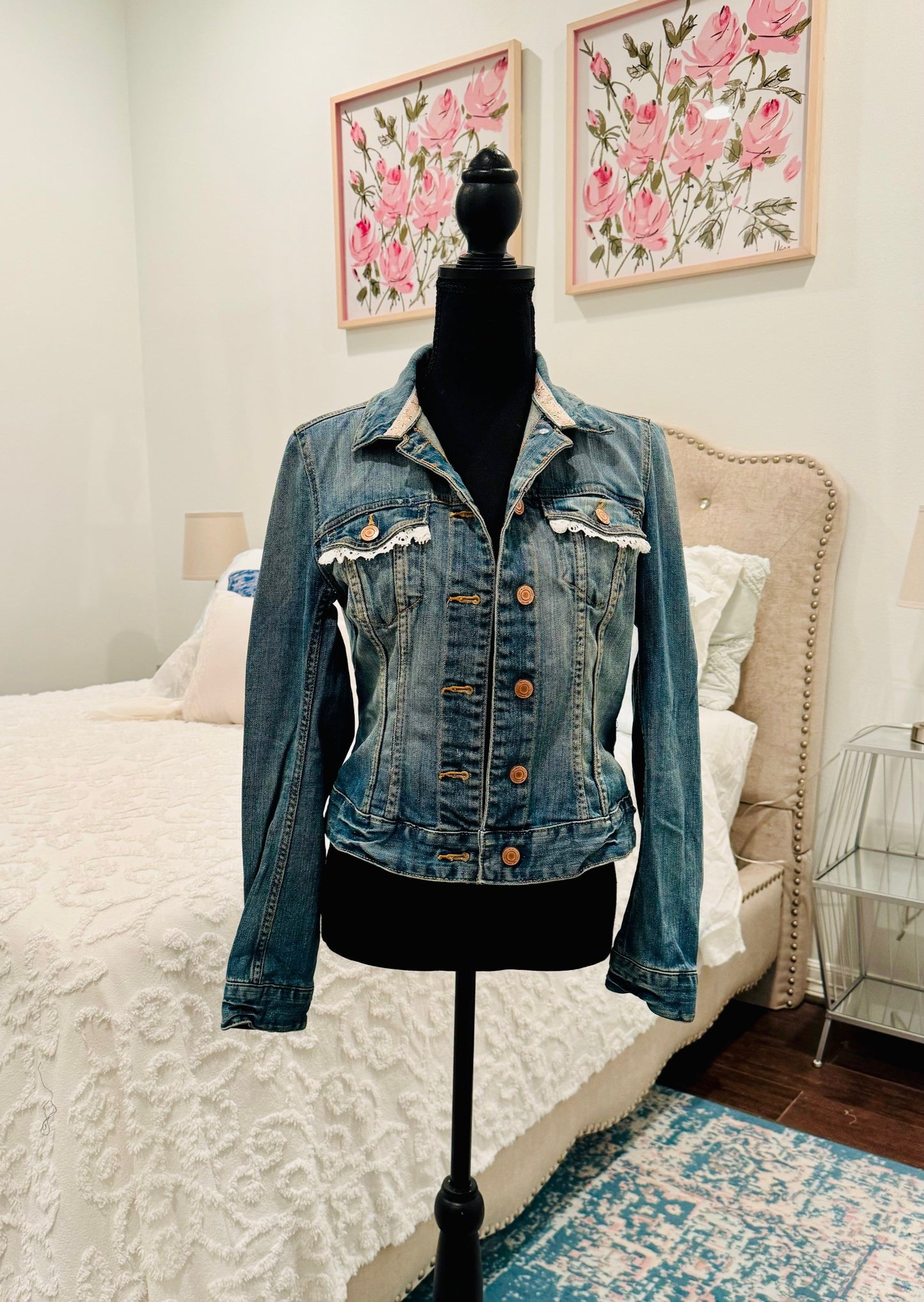 Redesigned Denim Jacket - Straighten my Crown