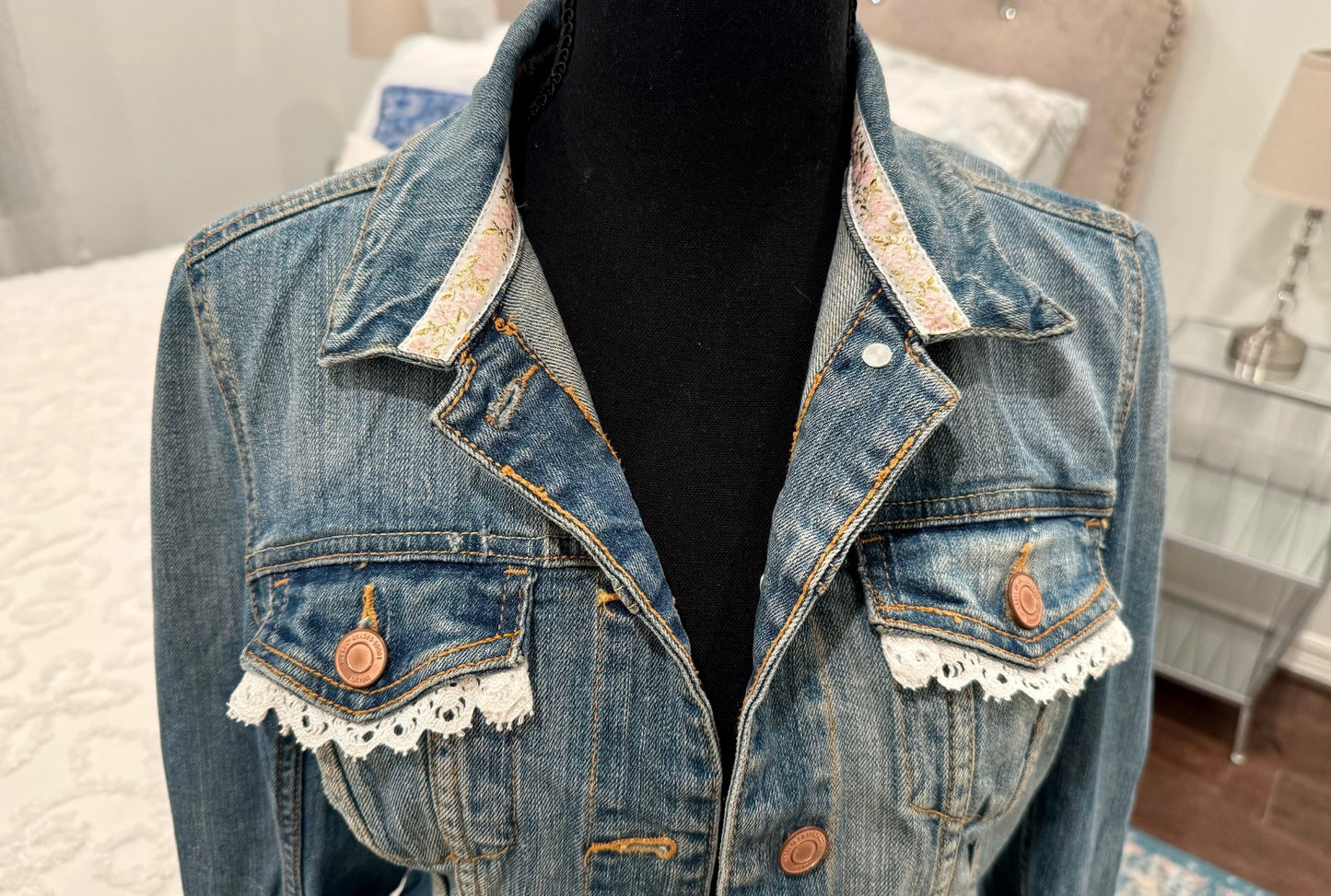 Redesigned Denim Jacket - Straighten my Crown