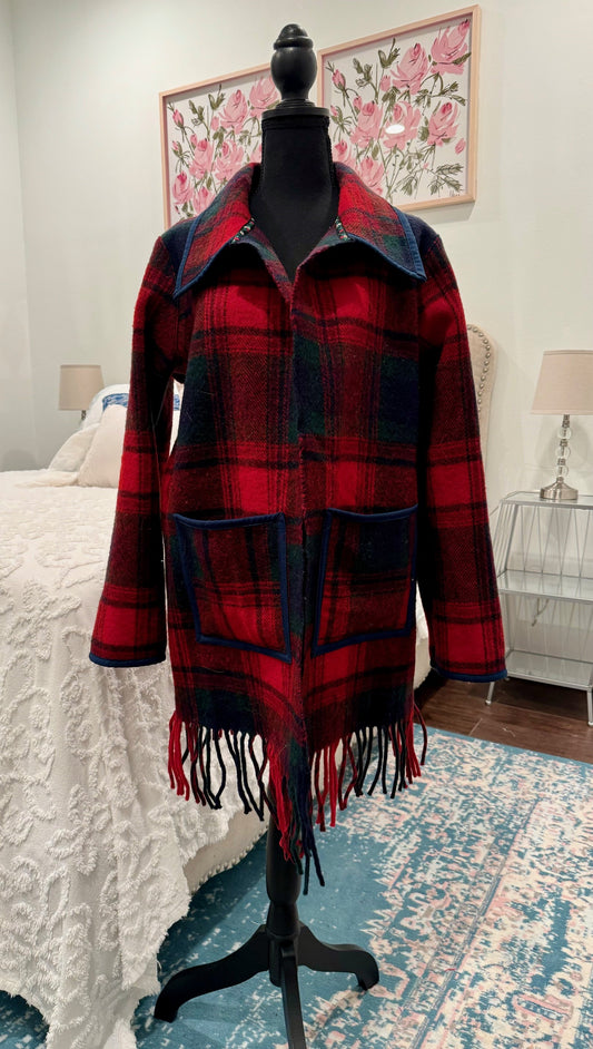 Vintage Blanket Jacket -  Pendleton Wool Coat