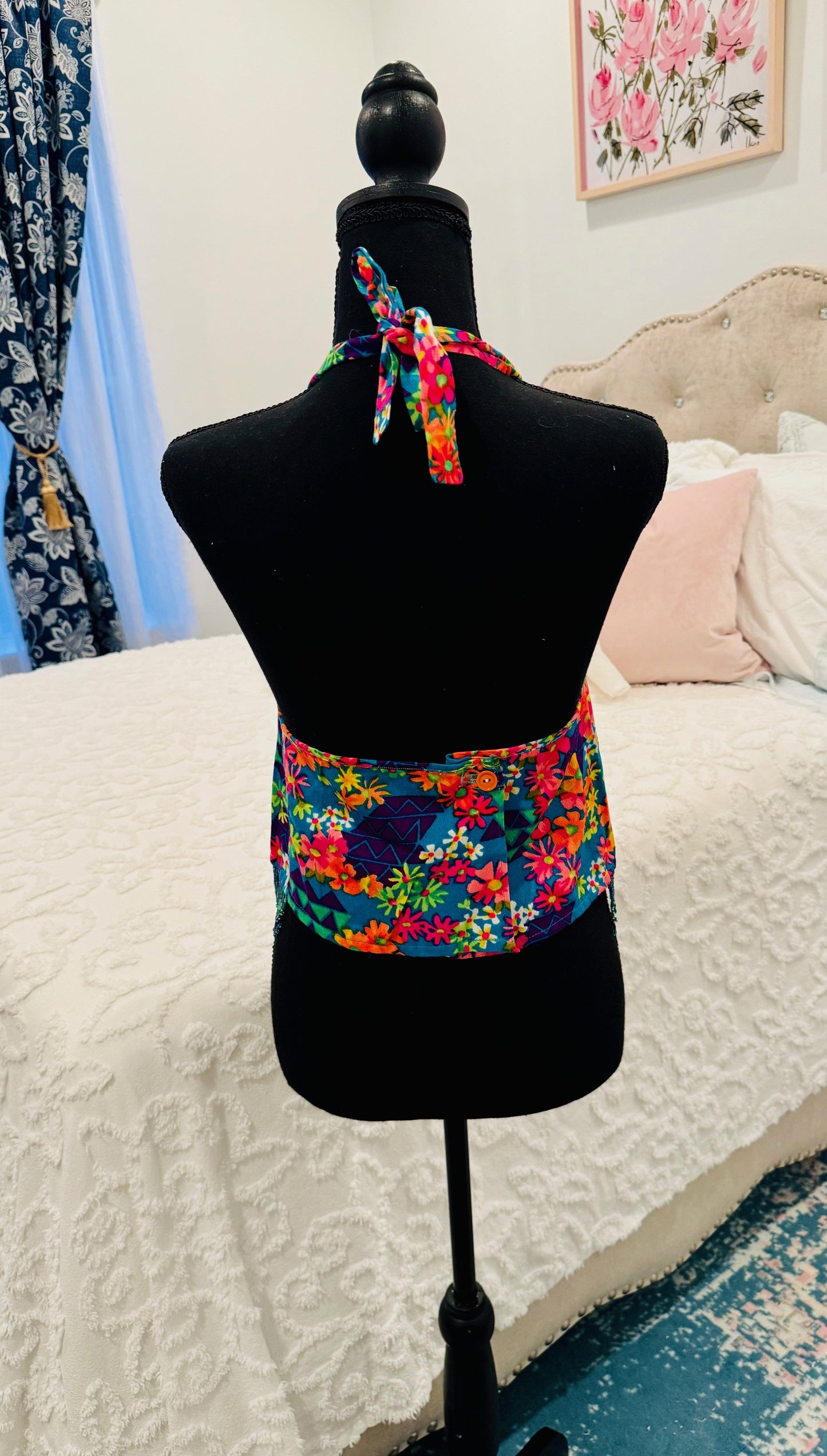 Redesigned Shirt - Fringed Halter top