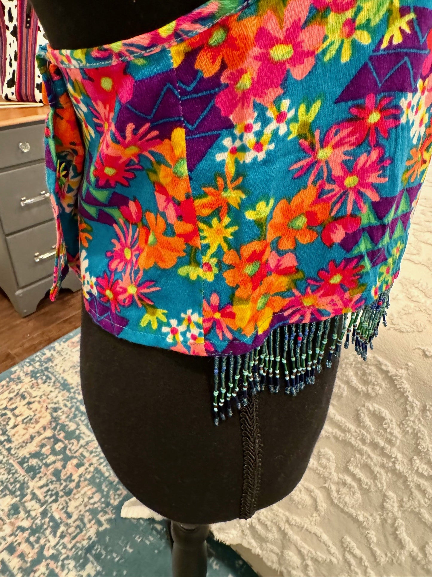 Redesigned Shirt - Fringed Halter top
