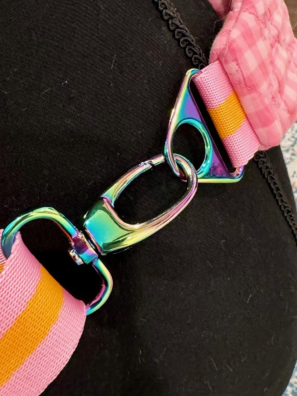 Quilted Chic - Pink Gingham Quilt Fanny Pack