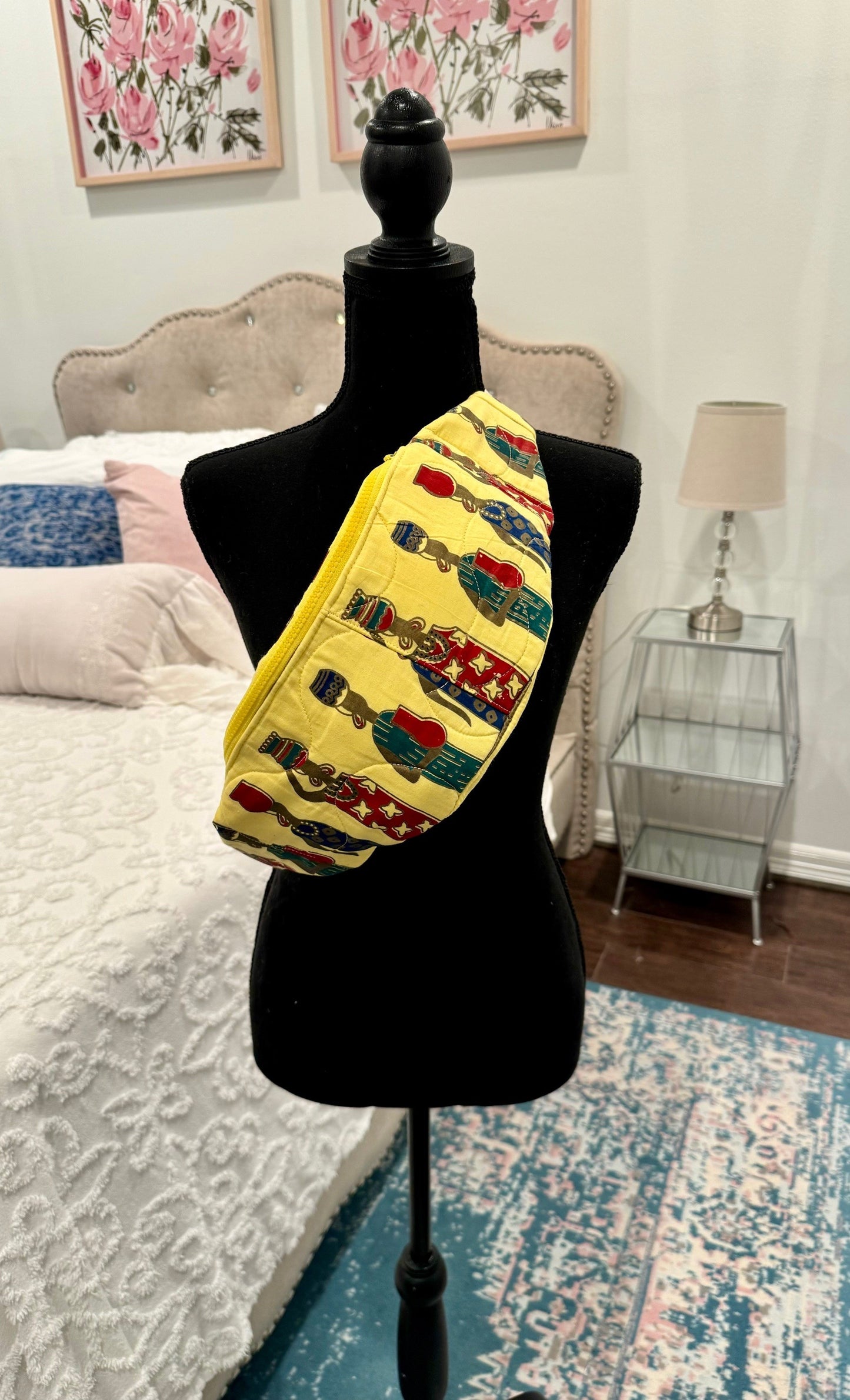 Quilted Chic - African Women with Vases Quilt Fanny Pack