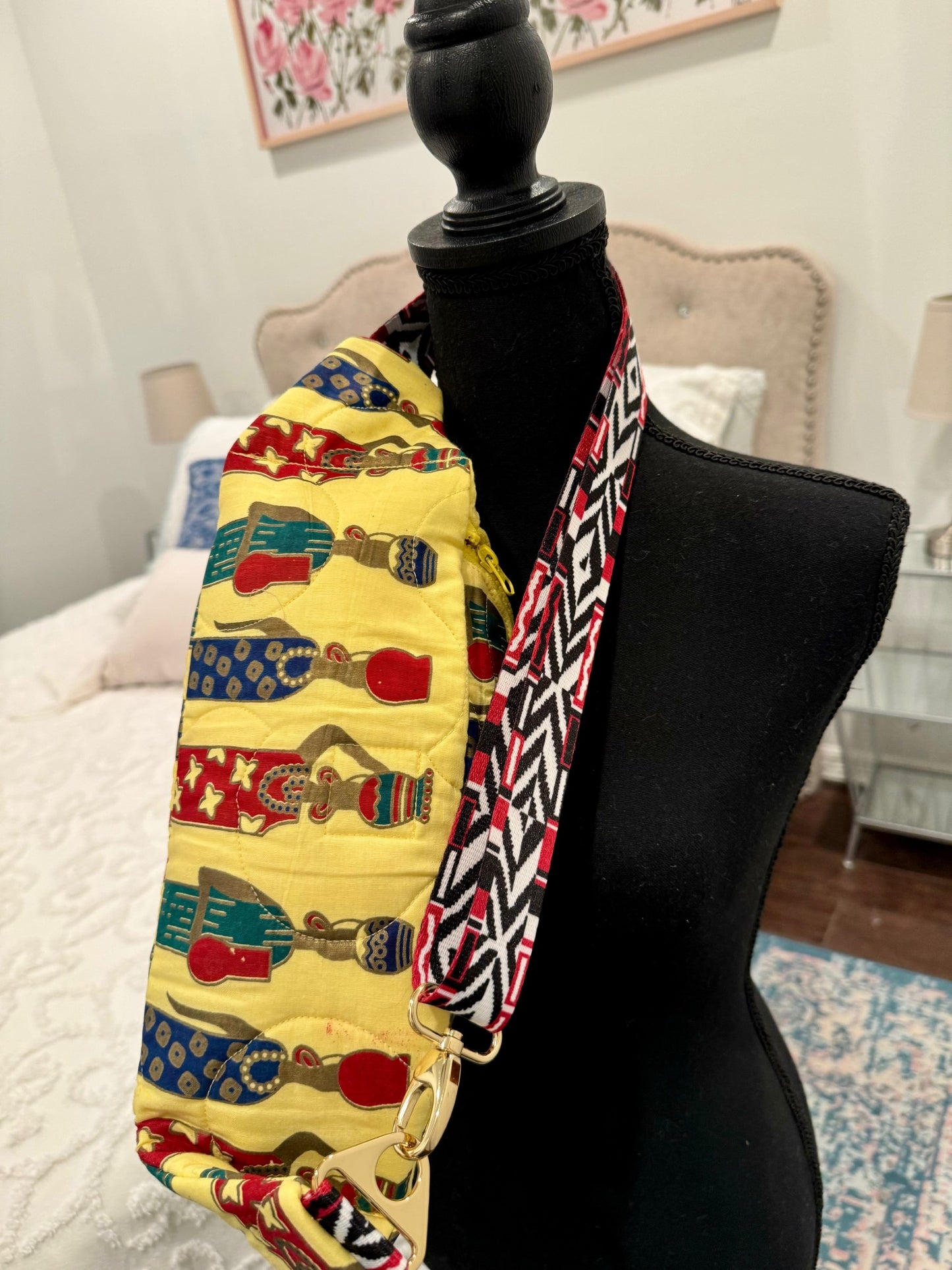 Quilted Chic - African Women with Vases Quilt Fanny Pack