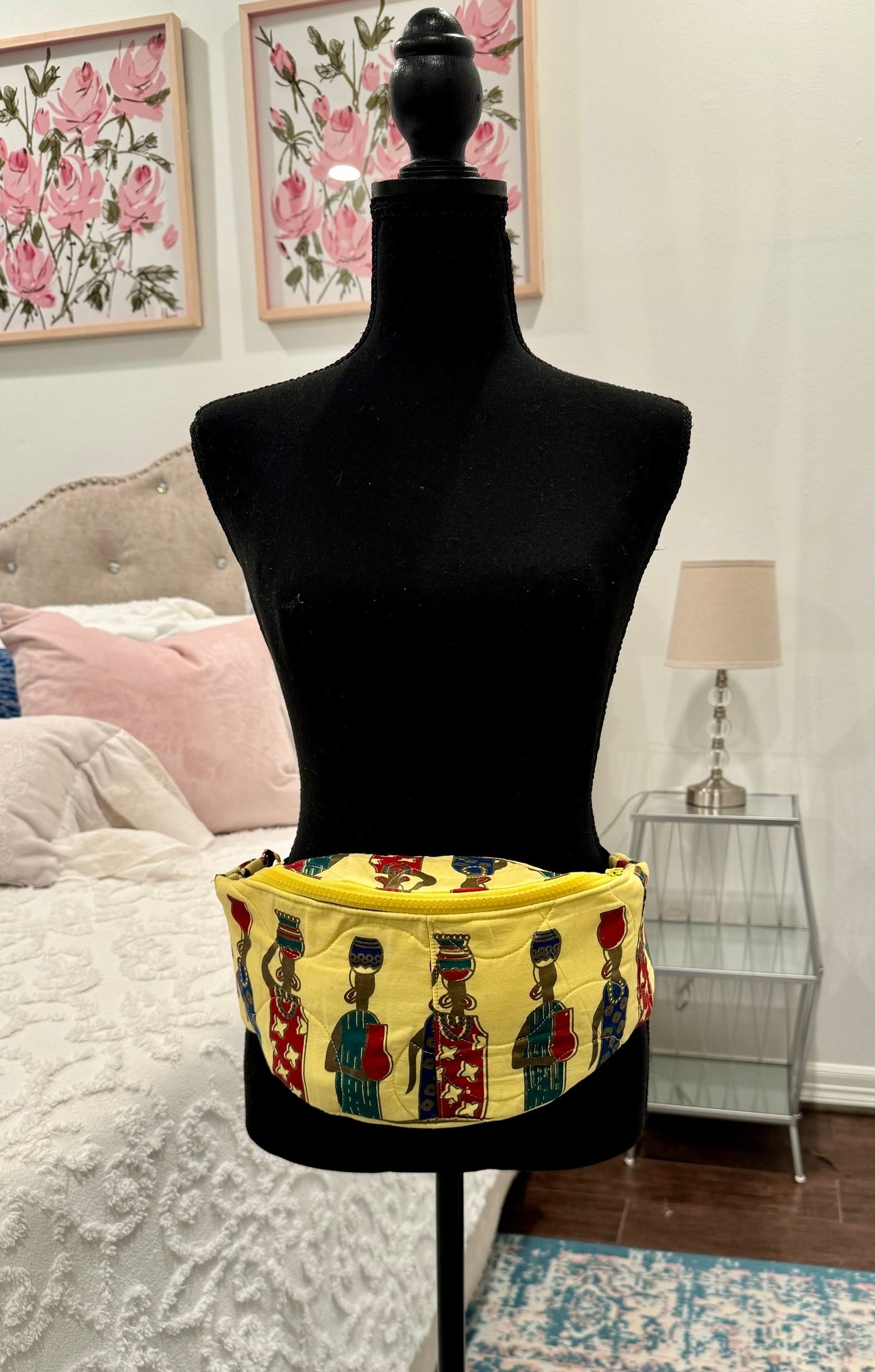 Quilted Chic - African Women with Vases Quilt Fanny Pack