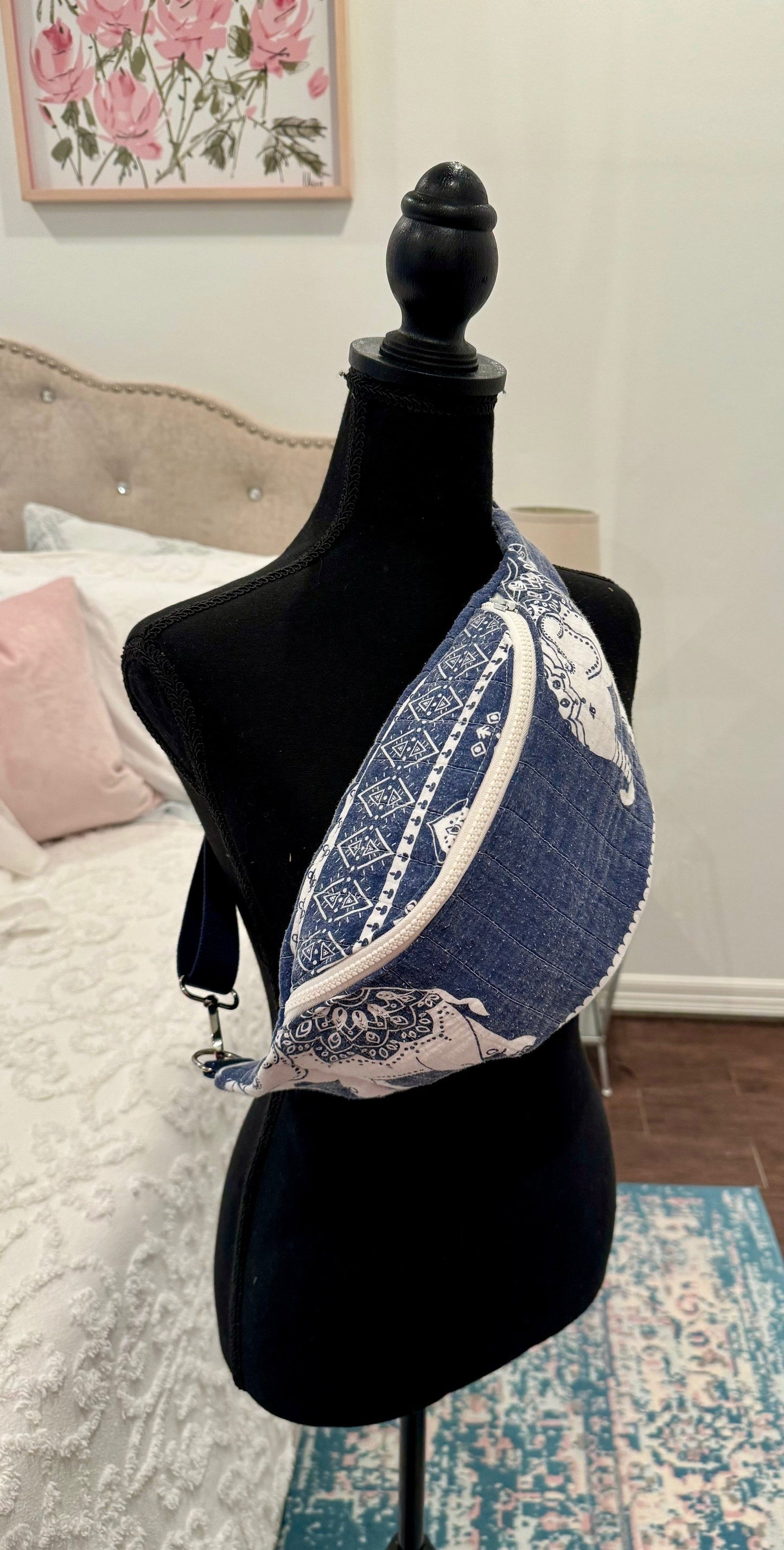 Quilted Chic - Boho Elephant Fanny Pack