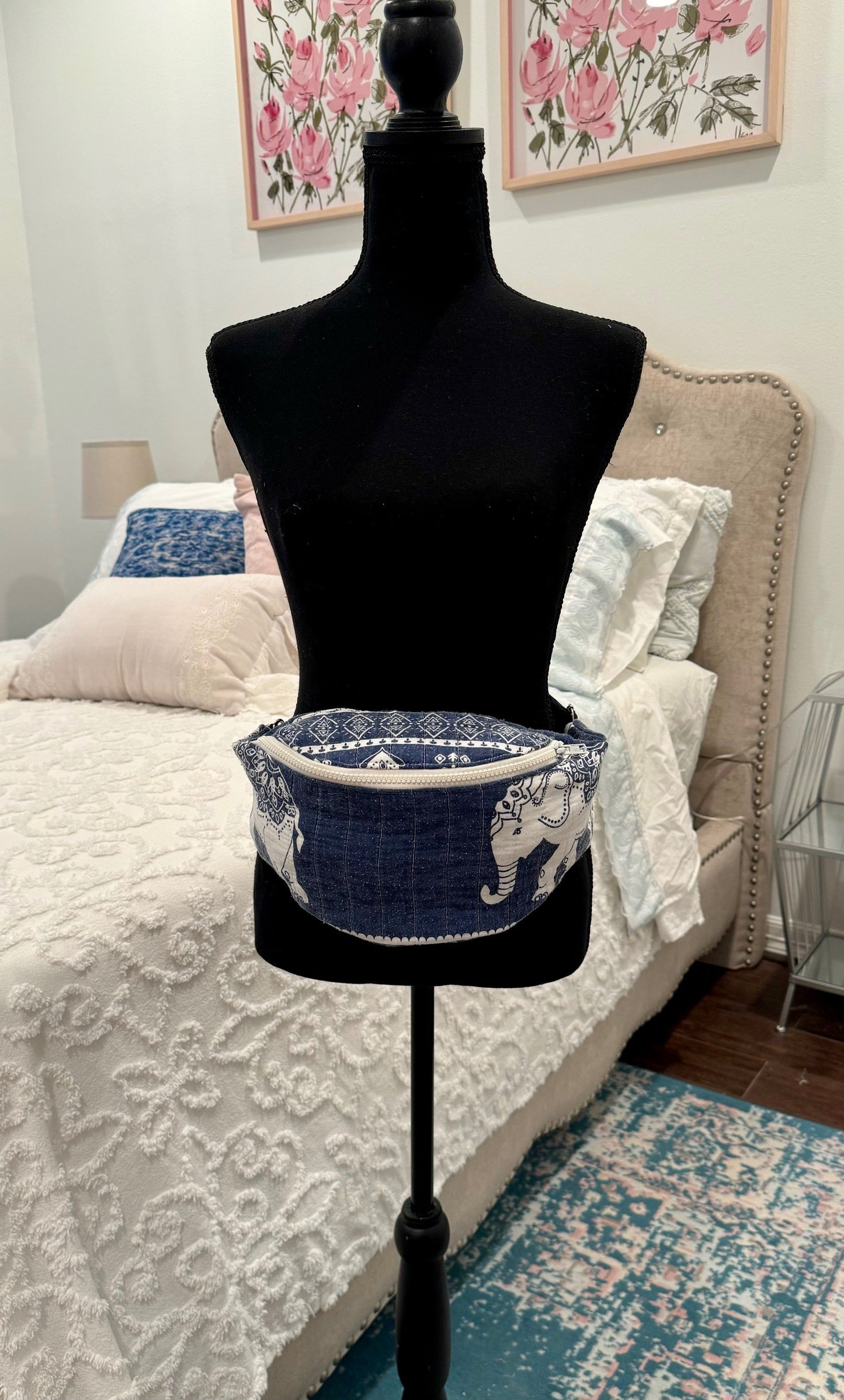 Quilted Chic - Boho Elephant Fanny Pack