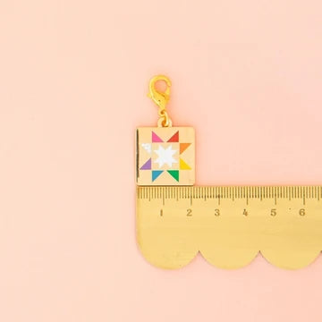 Quilt Star Zipper/Bag Charm by Sarah Hearts