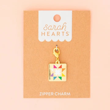 Quilt Star Zipper/Bag Charm by Sarah Hearts