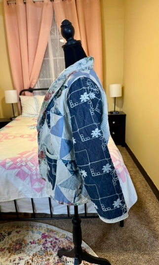Quilted Jacket - Frankenstein Floral