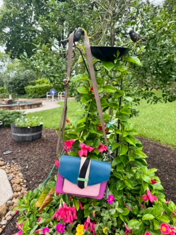 Pink Grace Reversible Loop · Crossbody Bag