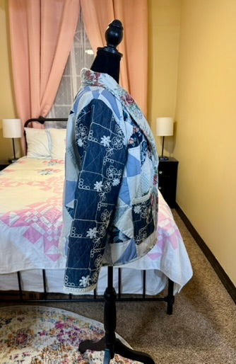 Quilted Jacket - Frankenstein Floral