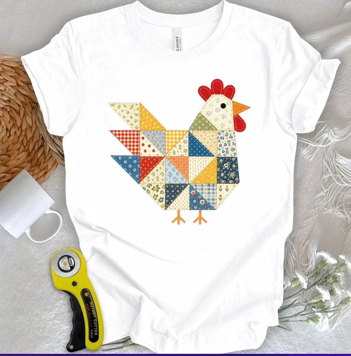 Patchwork Hen T-Shirt