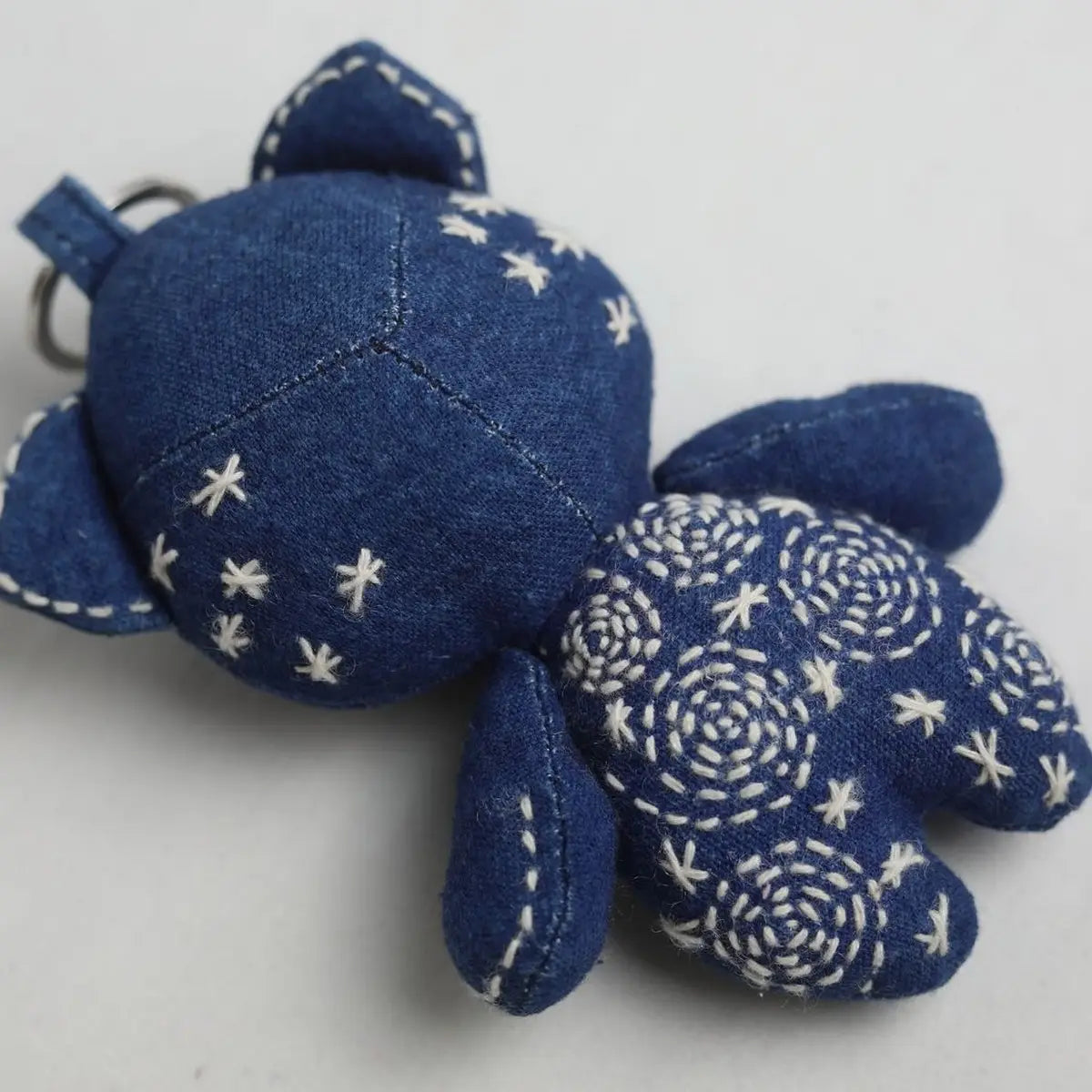 Starry Bear Denim Bag Charm