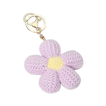 Lavender Crochet Flower Bag Charm (Copy)