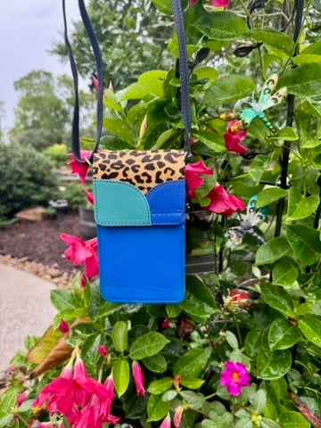 Blue Miley Phone Crossbody Bag