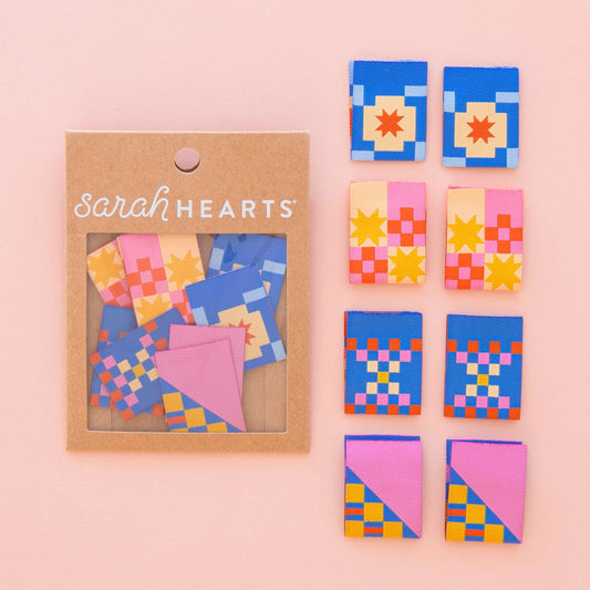 Sarah Hearts - Star Twist Woven Label