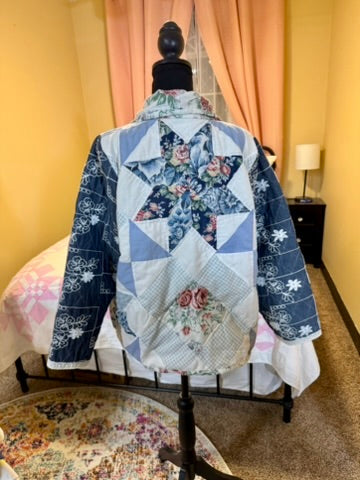 Quilted Jacket - Frankenstein Floral