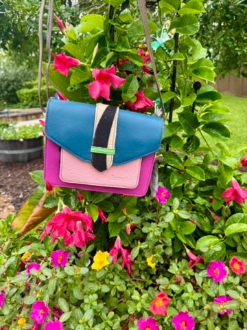 Pink Grace Reversible Loop · Crossbody Bag