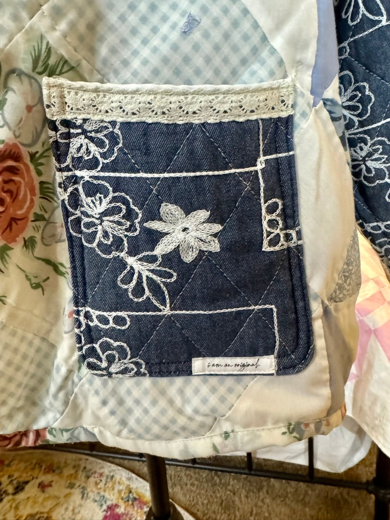 Quilted Jacket - Frankenstein Floral