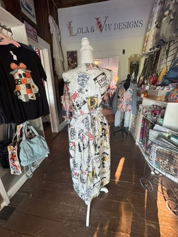 Sewing Seeds Fabric Wrap Apron/Dress