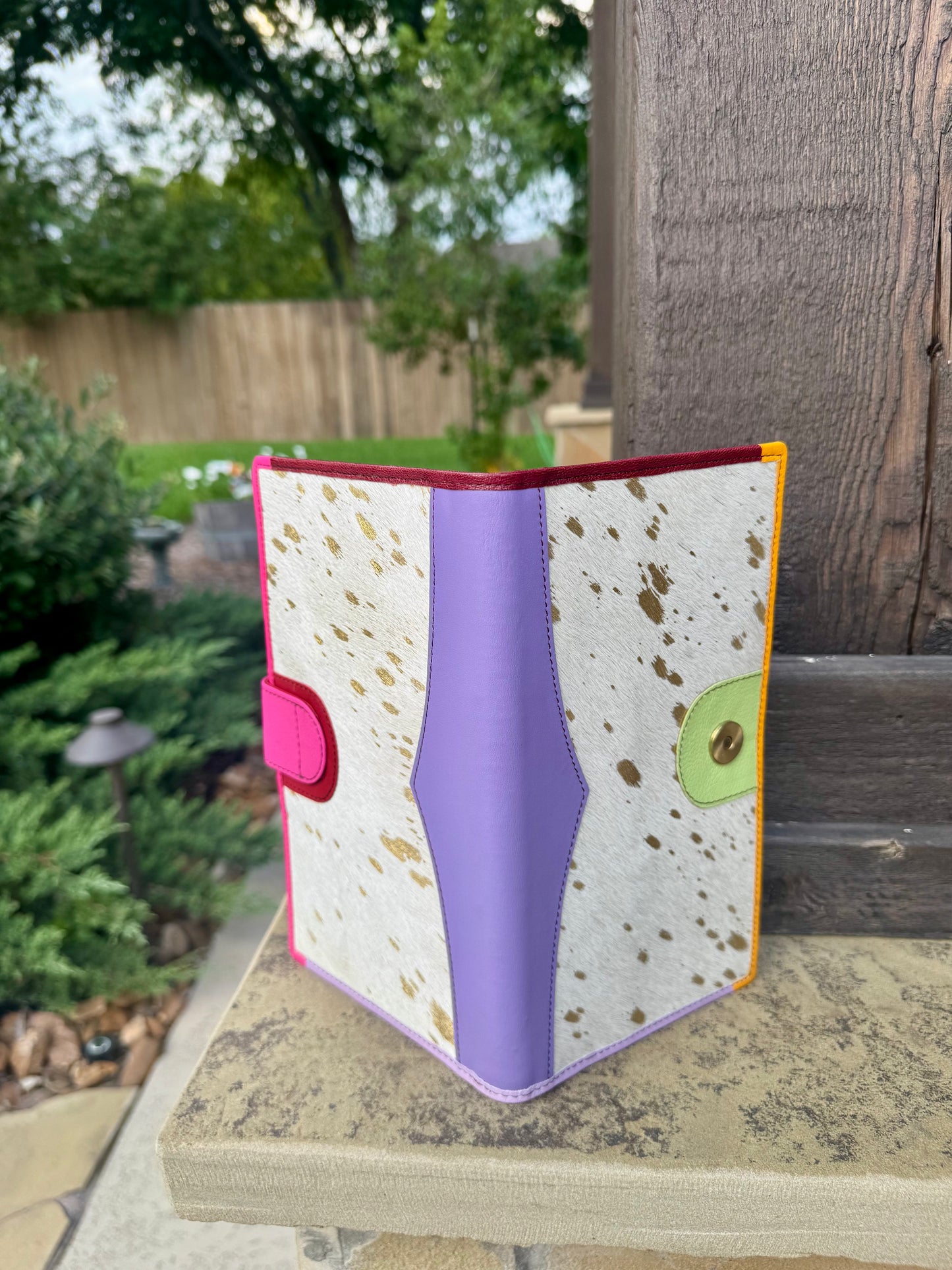 Purple Spine Mara Leather Wallet