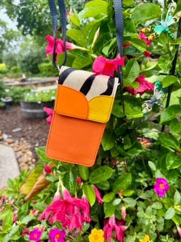 Orange Miley Phone Crossbody Bag