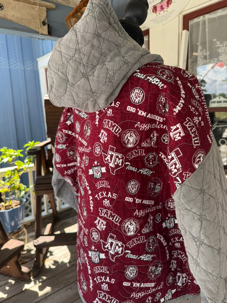 Quilted Texas A&M Hoodie