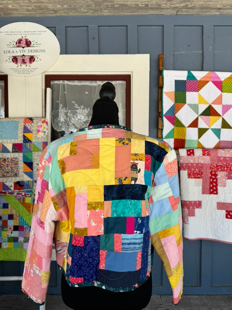 Patchwork Quilted Jacket - Cropped