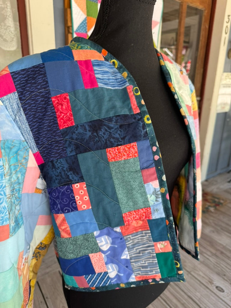 Patchwork Quilted Jacket - Cropped