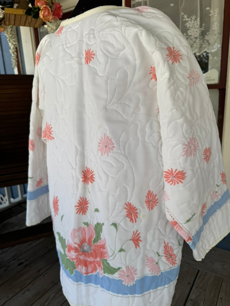Vintage Tablecloth Quilted Jacket