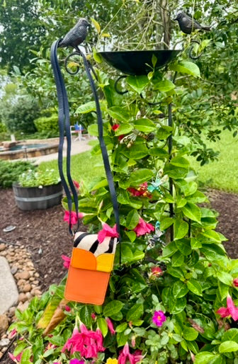 Orange Miley Phone Crossbody Bag