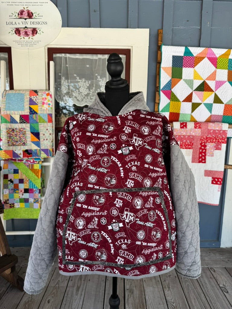 Quilted Texas A&M Hoodie